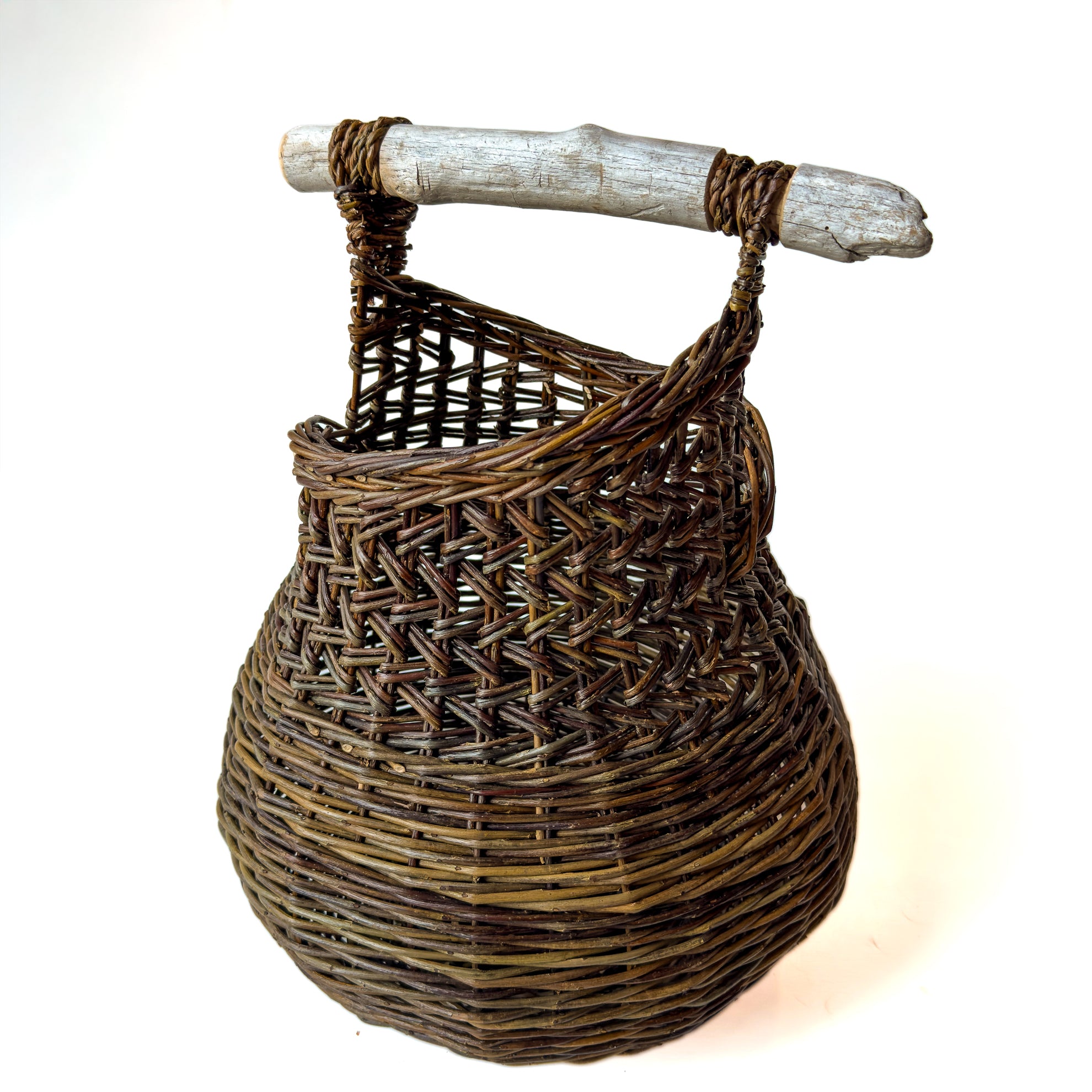 Two Toned Bulbous Basket