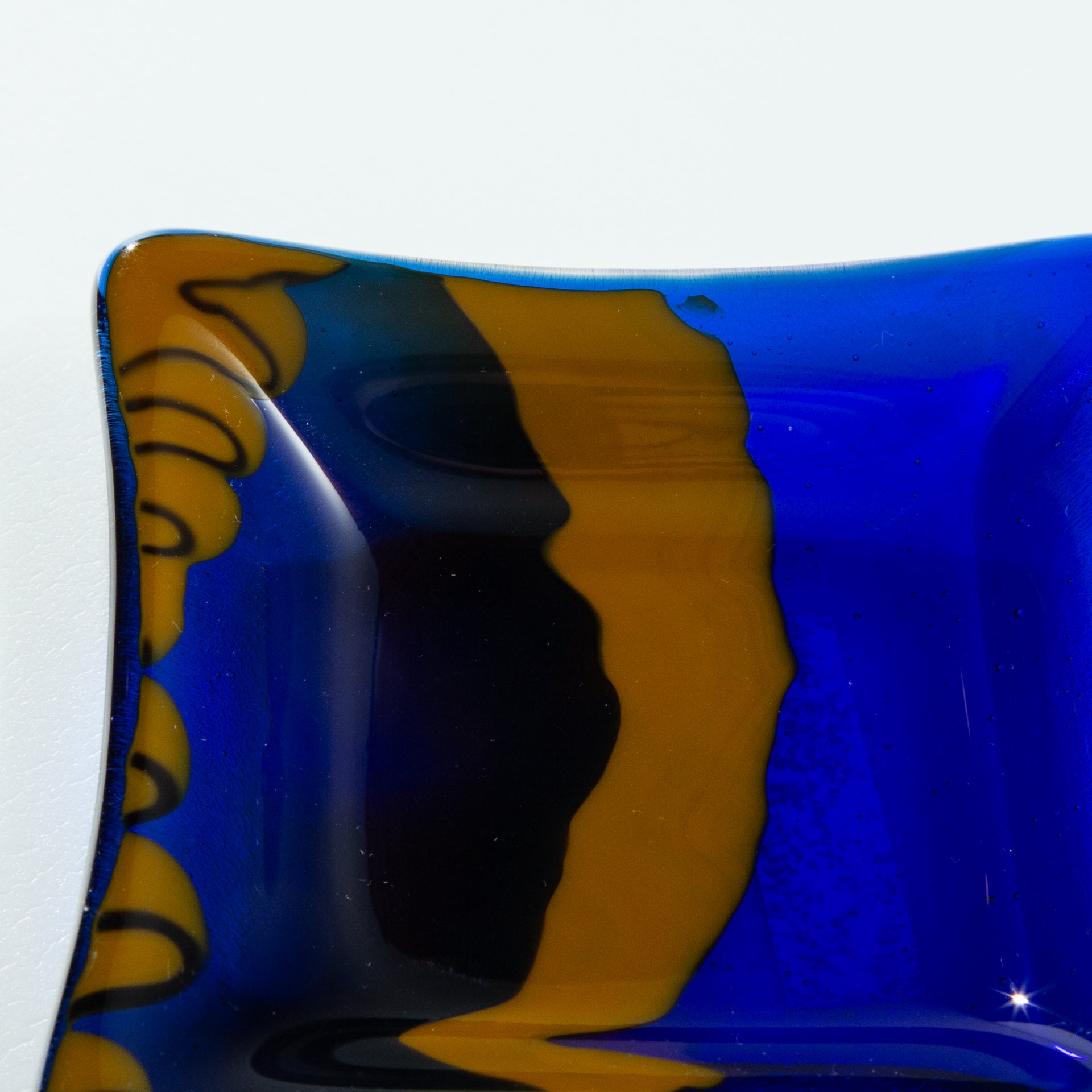 Cobalt & Mustard I