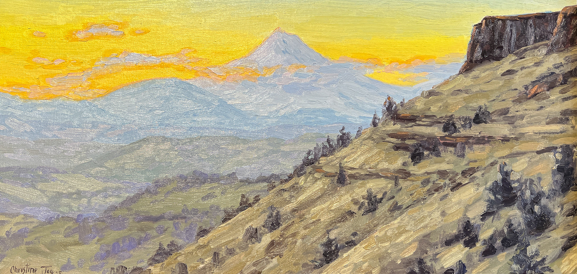 View from the Canyon - Mt Jefferson