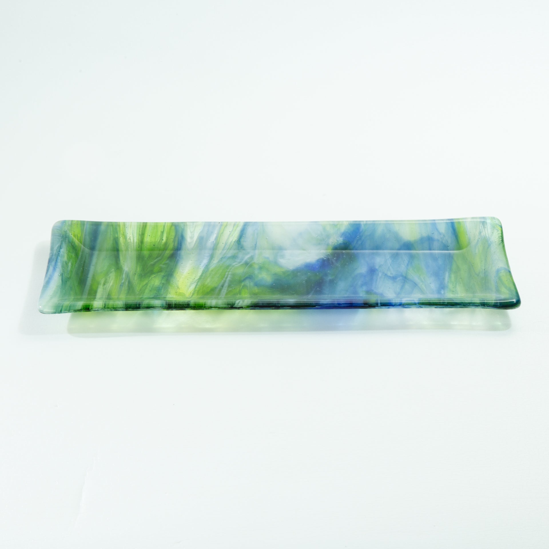 Blue & Green Swirl I