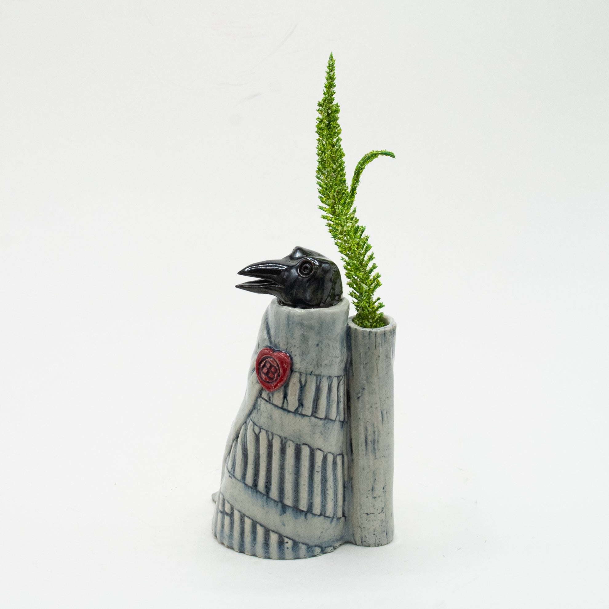 Crow Bud Vase #1259V