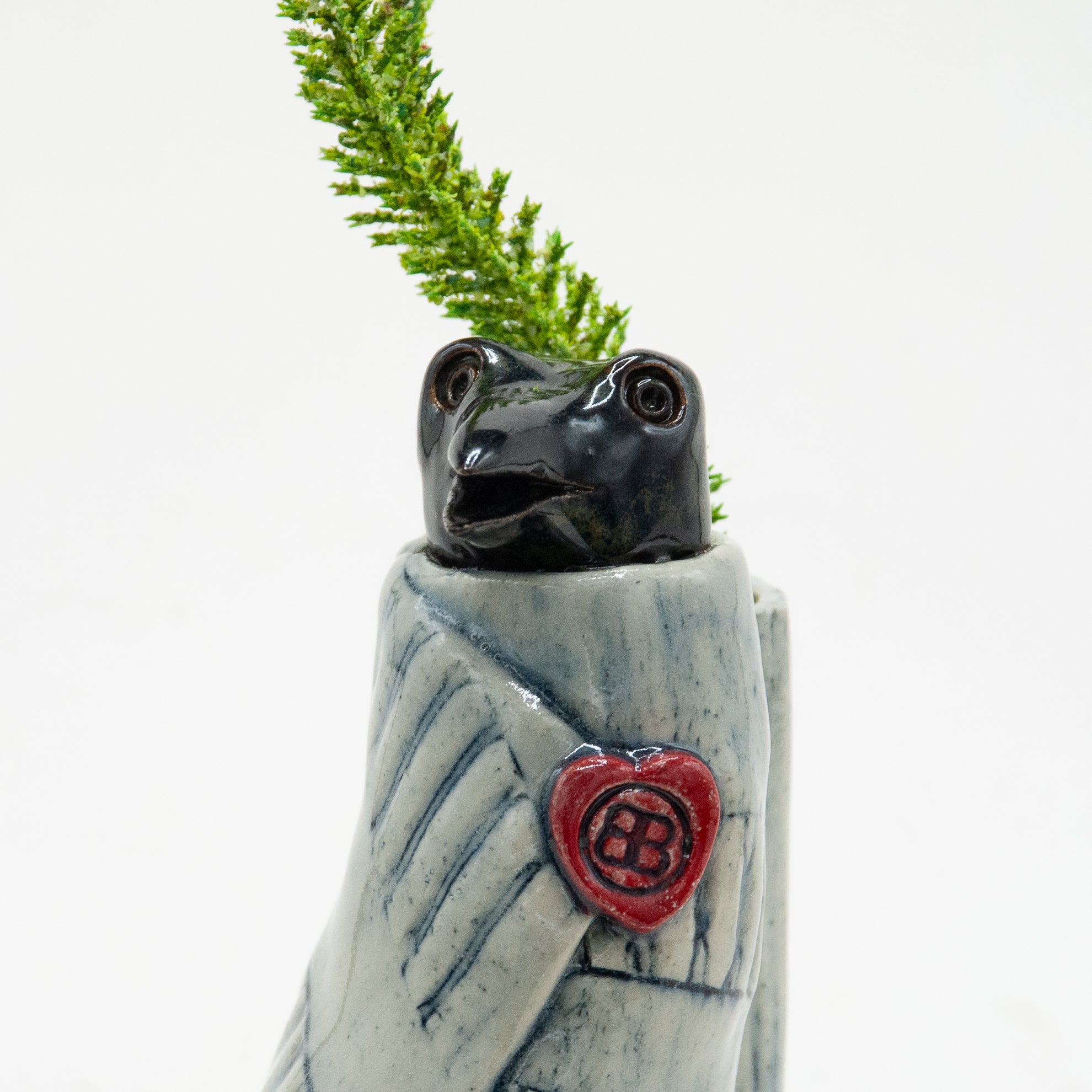 Crow Bud Vase #1259V