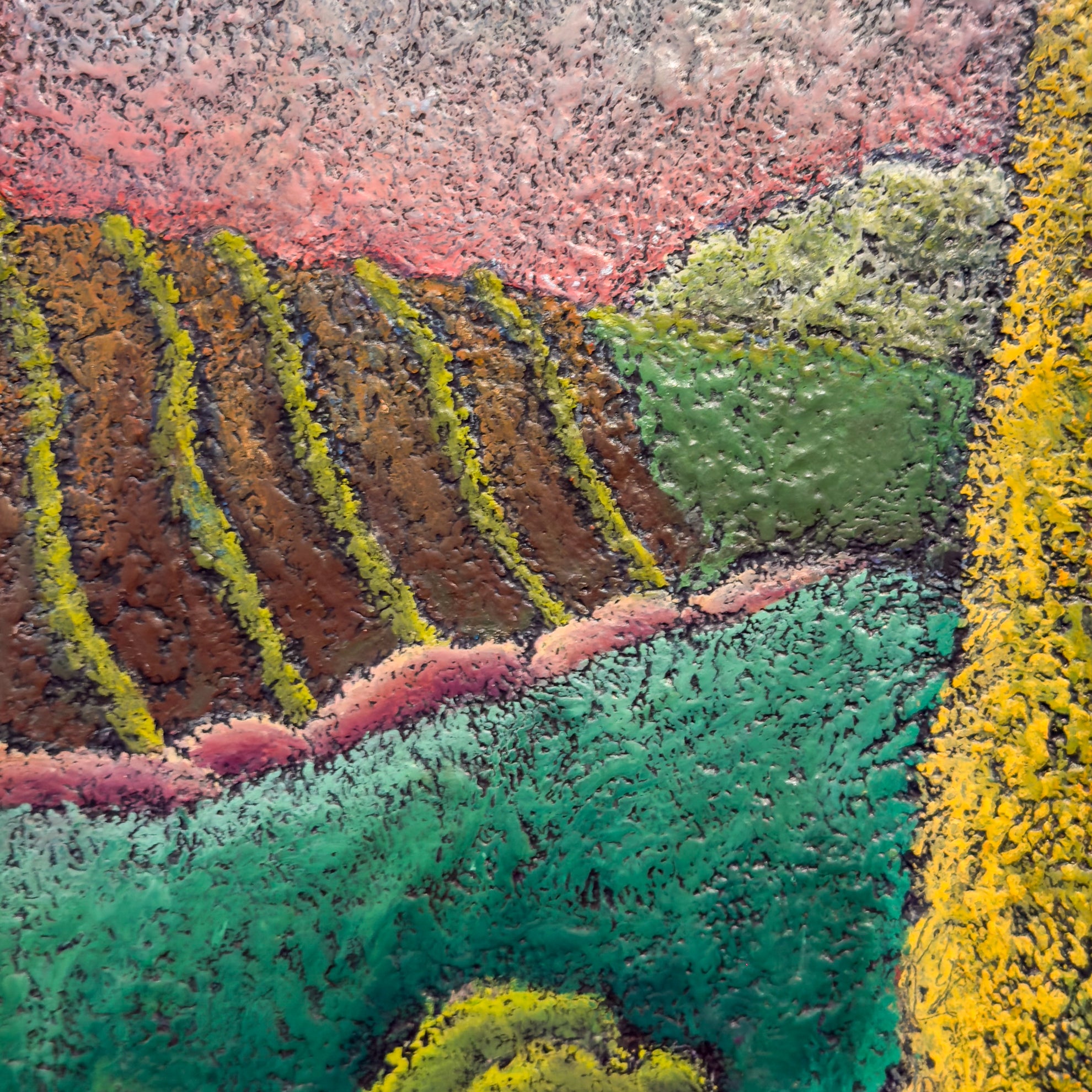 Yellow Tree with Barn