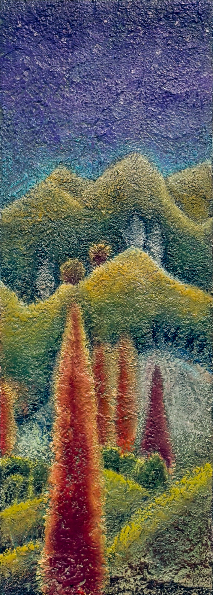 Starry Night with Mountains