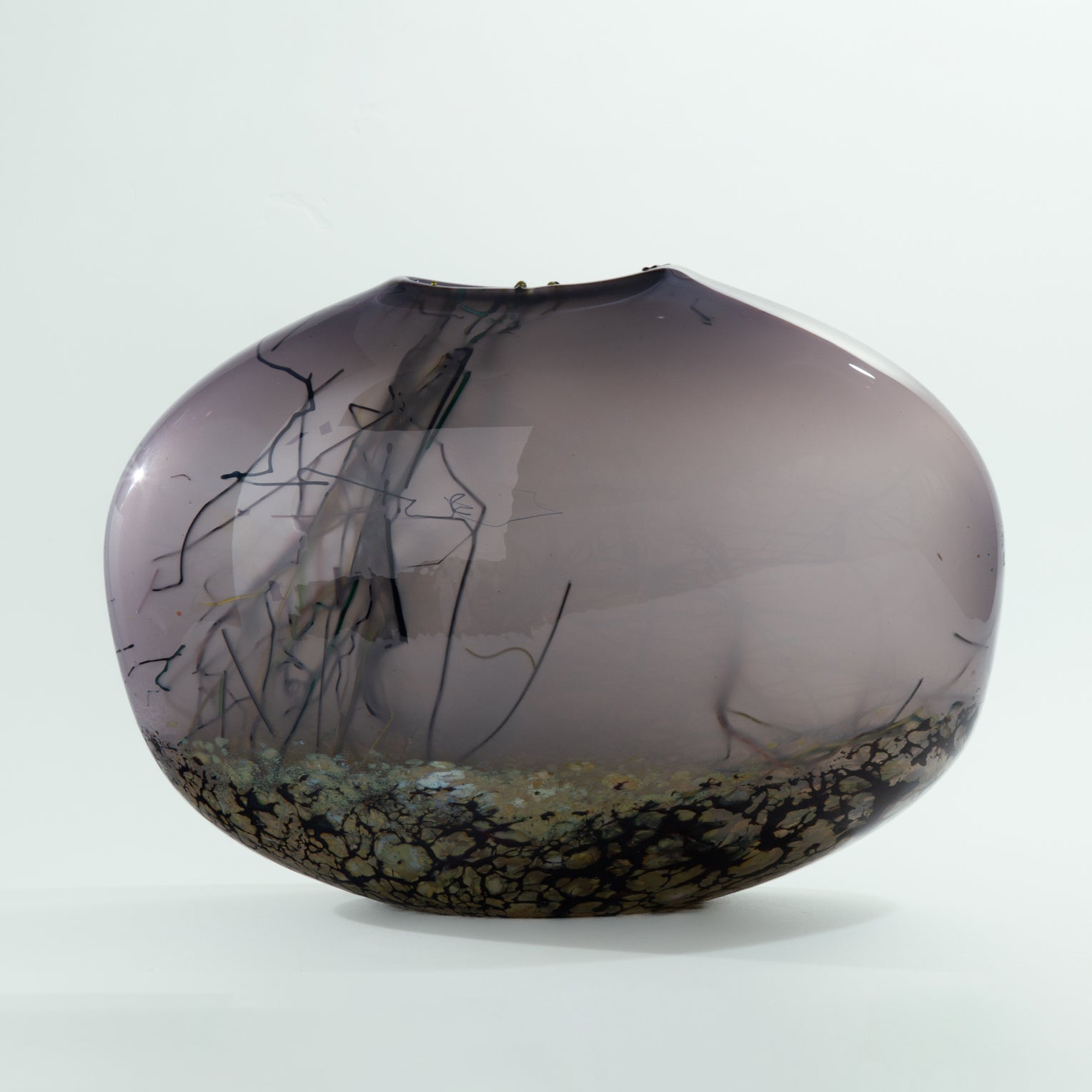 Grey Riverstone Vessel
