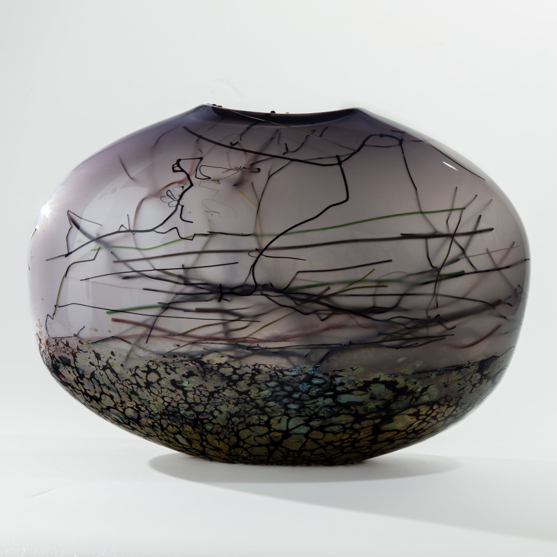 Grey Riverstone Vessel