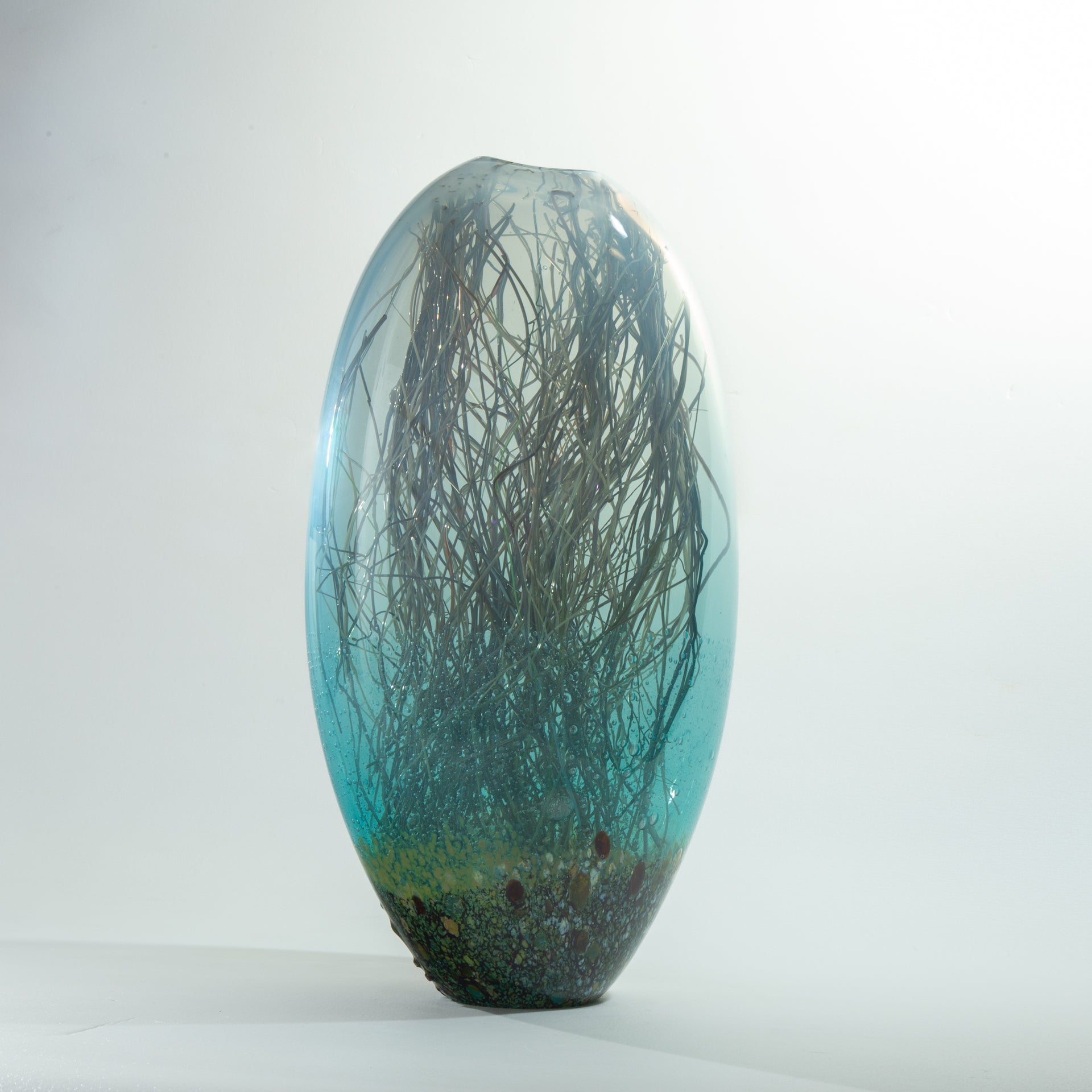Alabaster & Teal with Bubbles