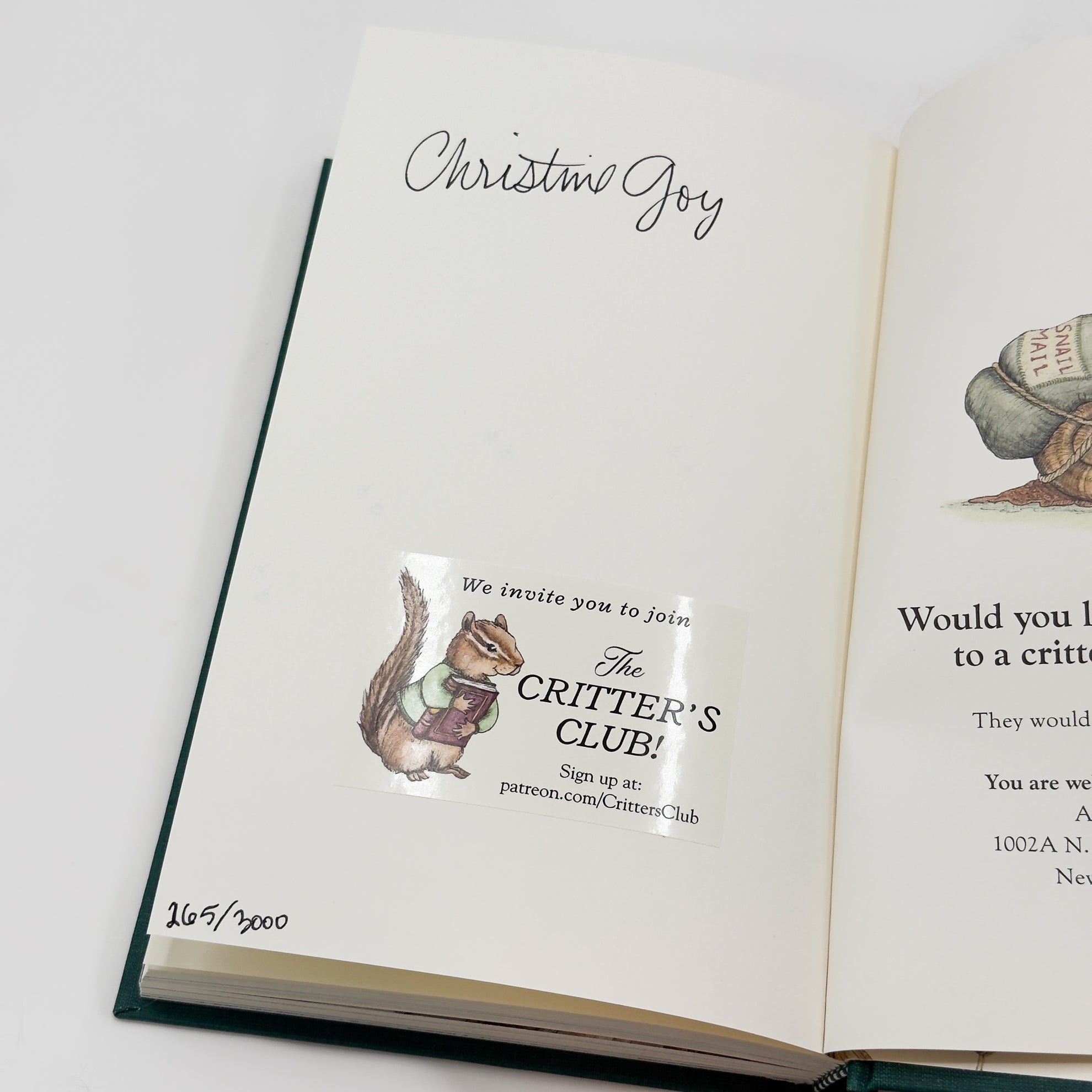 A Critter's Tale, Pre-Purchase