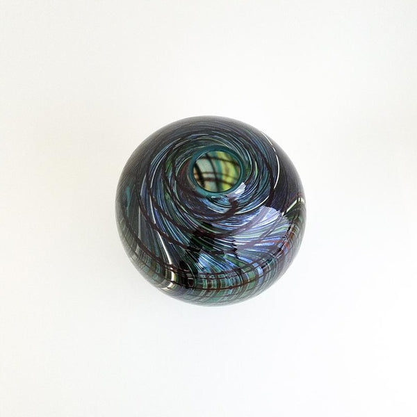 Kelly Howard - Teal Copper Ruby Reed Vase - ART Elements Gallery